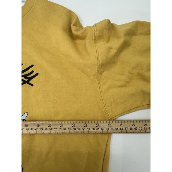 Disney Womens Sweatshirt Size 3XL Graphic Winnie the Pooh Yellow Crewneck - Picture 8 of 11